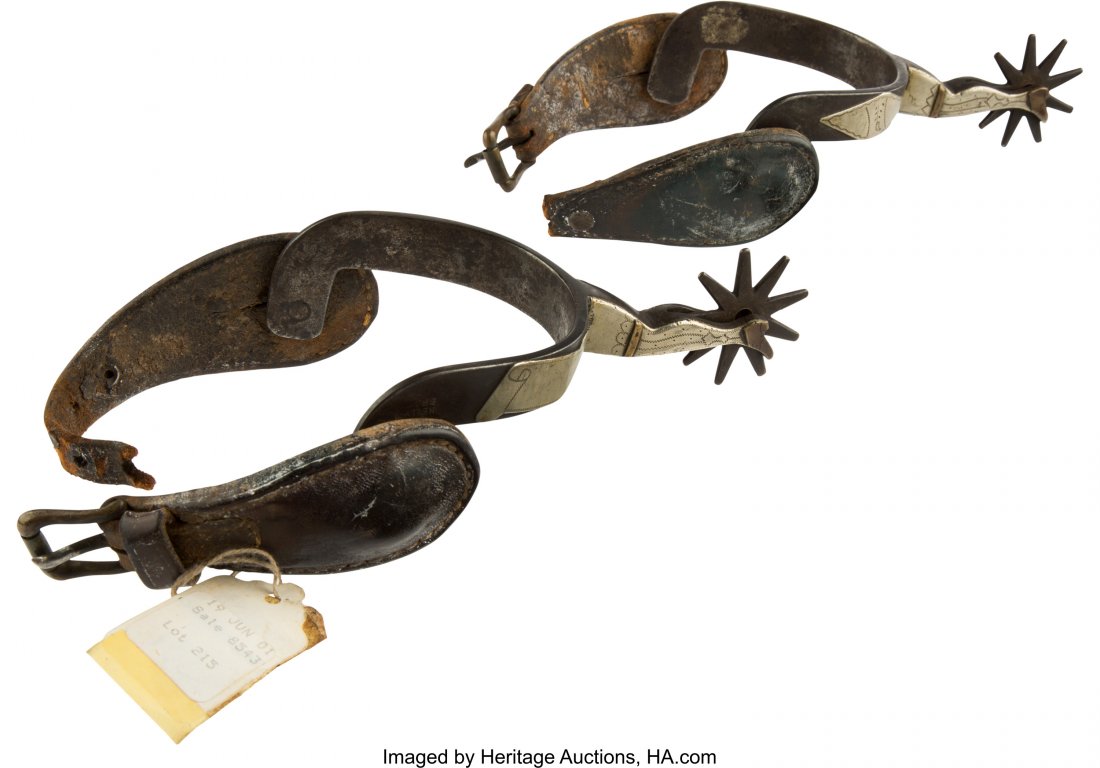 Western Gear: Kelly Brothers Gal-Leg Spurs. Pair (1 of 4)