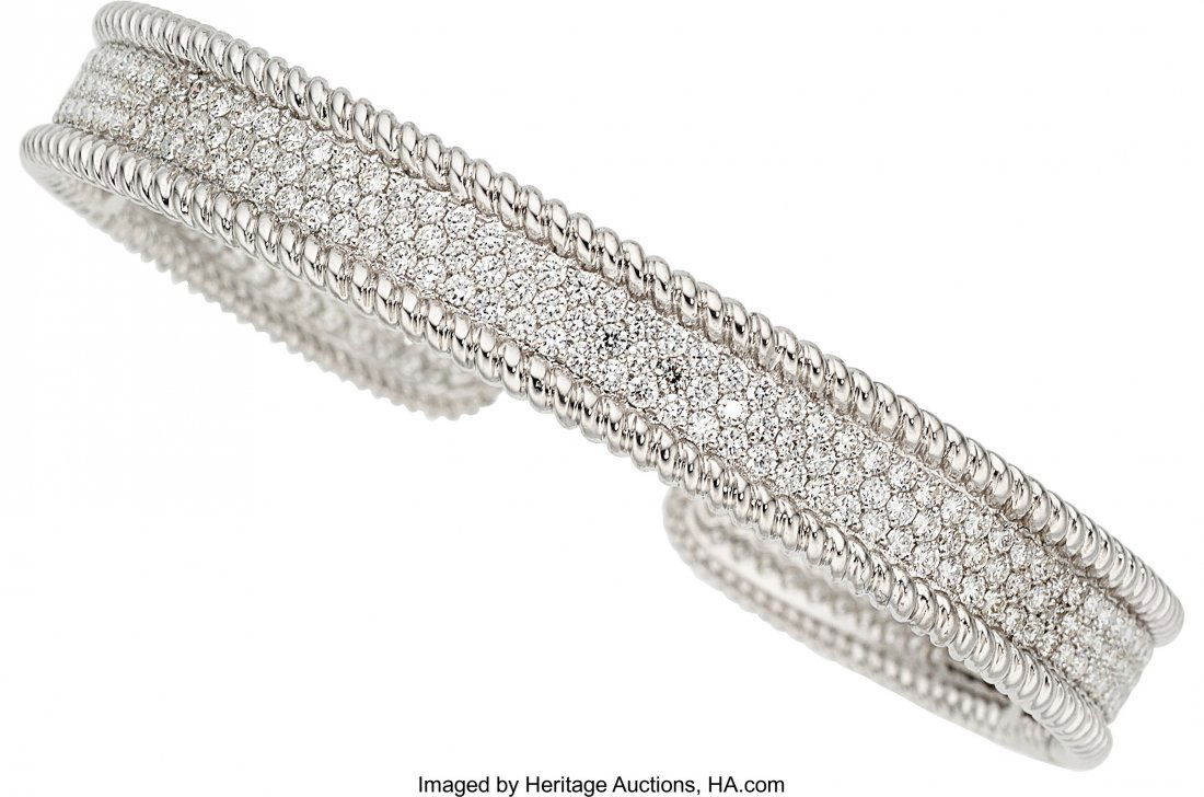 Diamond, White Gold Bracelet   The cuff features (1 of 1)
