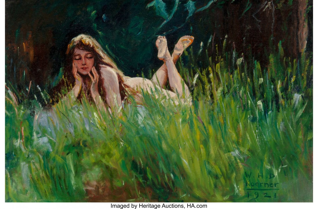 William Henry Dethlef Koerner (American, 1878-19: William Henry Dethlef Koerner (American, 1878-1938)Splendor in the Grass, 1921<