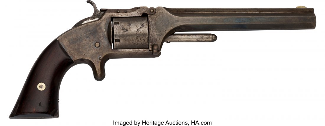 Smith & Wesson Model No. 2 Single Action Revolve: Smith & Wesson Model No. 2 Single Action Revolver. Serial no. 14331, .32 rimfire