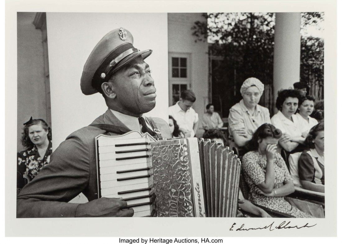 Edward Clark (American, 1912-2000) C.P.O. Graham: Edward Clark (American, 1912-2000)C.P.O. Graham Jackson, Warm Springs, Georgia, mournin