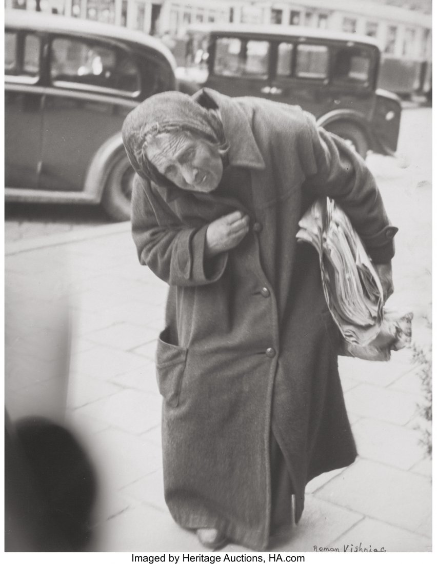 Roman Vishniac (American, 1897-1990) Old woman,: Roman Vishniac (American, 1897-1990)Old woman, Paris, 1934Gelatin silver