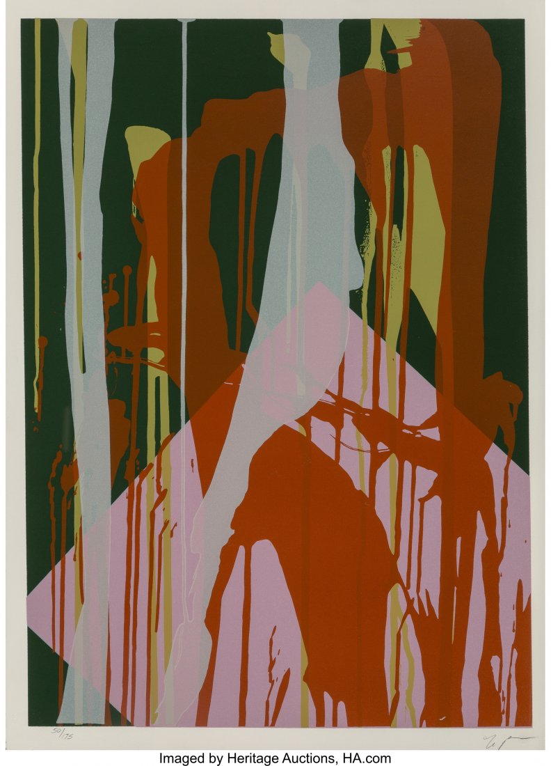 Larry Poons (b. 1937) A Whole Lot Worse, circa 1: Larry Poons (b. 1937)A Whole Lot Worse, circa 1979Silkscreen in colors on p