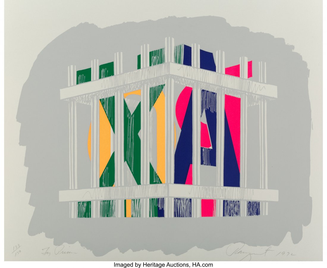James Rosenquist (1933-2017) Toy Prison, 1972 Sc: James Rosenquist (1933-2017) Toy Prison, 1972 Screenprint in colors on wove p