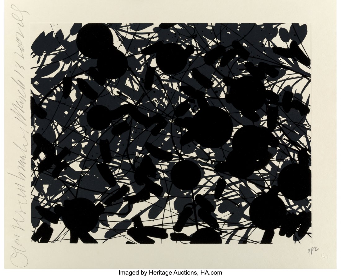 Donald Sultan (b. 1951) Oranges on Branches, 200: Donald Sultan (b. 1951) Oranges on Branches, 2002 Lift-ground etching, aquati
