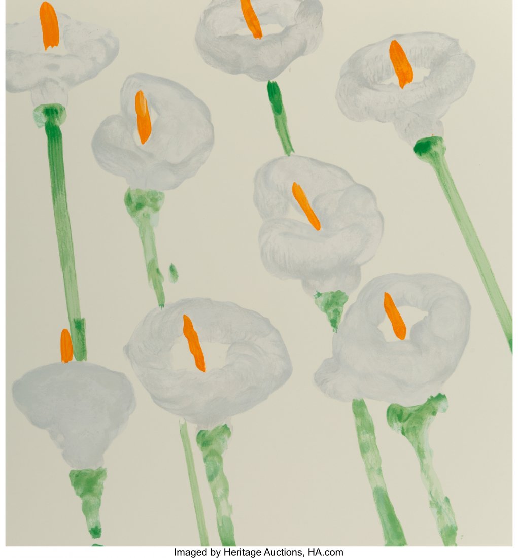 Donald Sultan (b. 1951) Lilies, 1998 Silkscreen : Donald Sultan (b. 1951) Lilies, 1998 Silkscreen in colors on Arches 88 paper<