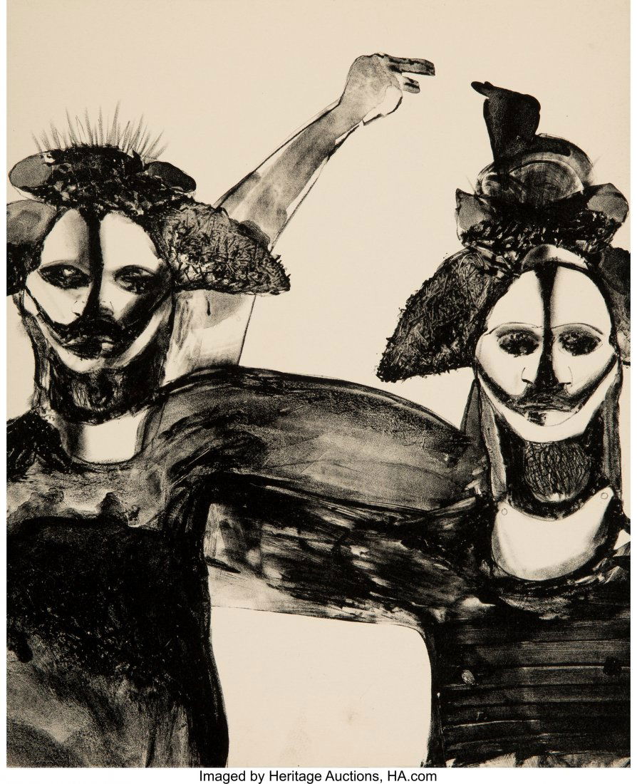 Francesco Clemente (b. 1952) Untitled, n.d. Lith: Francesco Clemente (b. 1952)Untitled, n.d.Lithograph on wove paper17-1/