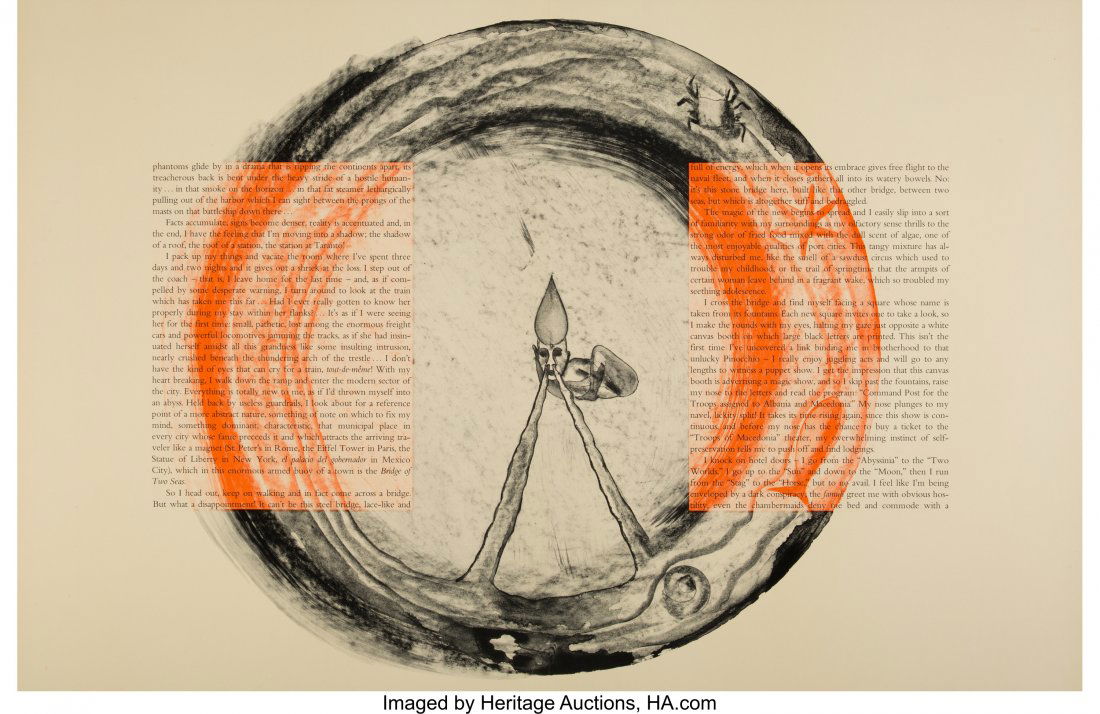 Francesco Clemente and Alberto Savinio Departure: Francesco Clemente and Alberto SavinioDeparture of the Argonaut, 1986Lithog