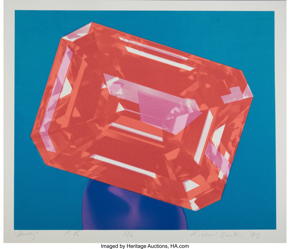 Richard Bernstein (1939-2002) Ruby, 1978 Silkscr: Richard Bernstein (1939-2002)Ruby, 1978Silkscreen in colors on paper23-