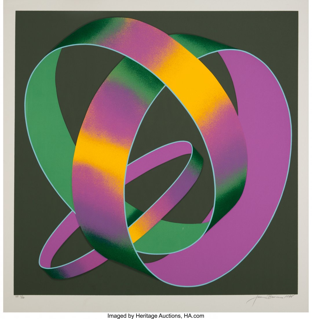 Jack Brusca (1939-1993) Whisper Theme: A Triolog: Jack Brusca (1939-1993)Whisper Theme: A Triology, 1978Screenprint in colors