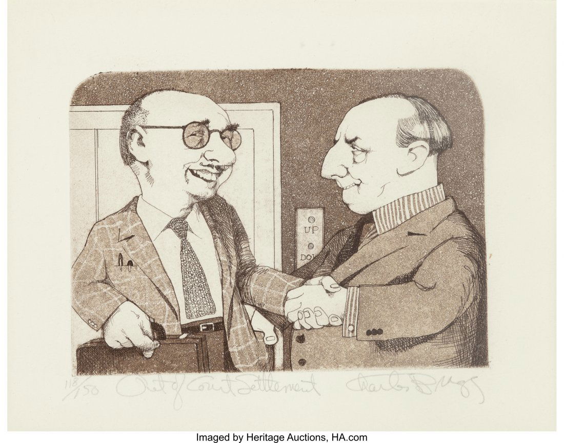 Charles Bragg (American, b. 1931) A Set of Five: Charles Bragg (American, b. 1931)A Set of Five WorksEtchings on paper (four