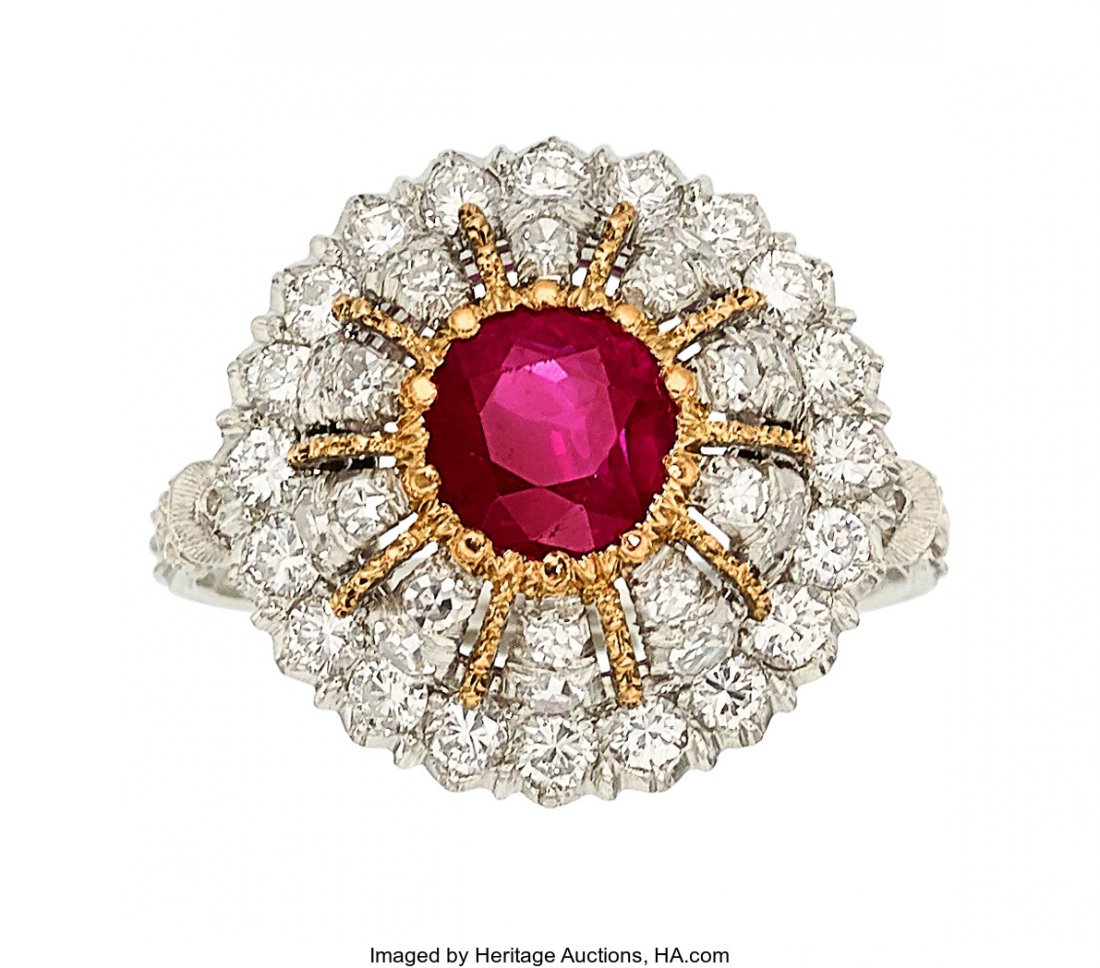 Ruby, Diamond, Platinum, Rose Gold Ring, Buccell (1 of 3)