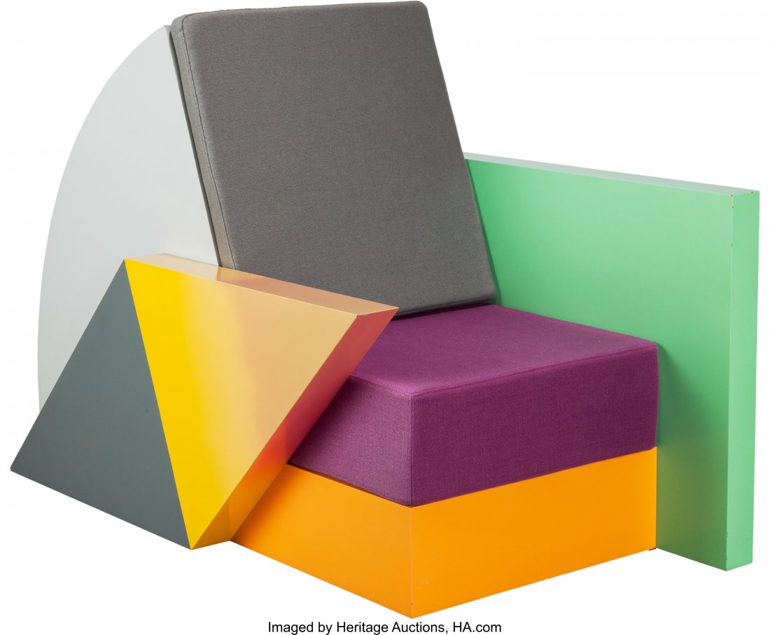 Peter Shire (American, b. 1947) Bone Air Chair,: Peter Shire (American, b. 1947)Bone Air Chair, 1985, MemphisLacquered wood,