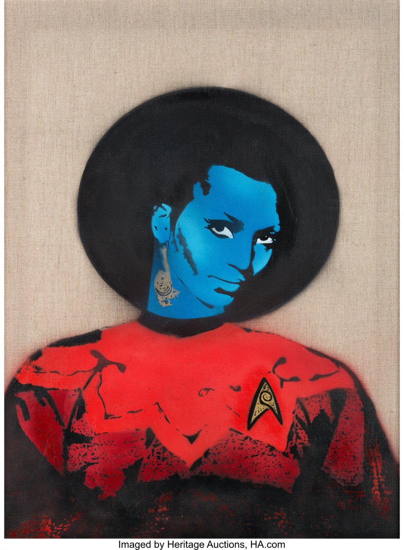 Star Trek - Nick Walker - Uhura Acrylic on canv: Star Trek - Nick Walker - Uhura Acrylic on canvasSigne