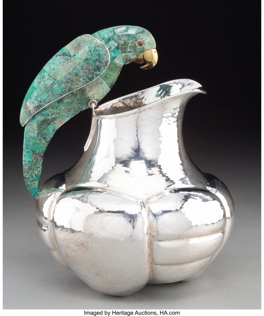 An Emilia Castillo Silver-Plated and Malachite W (1 of 3)