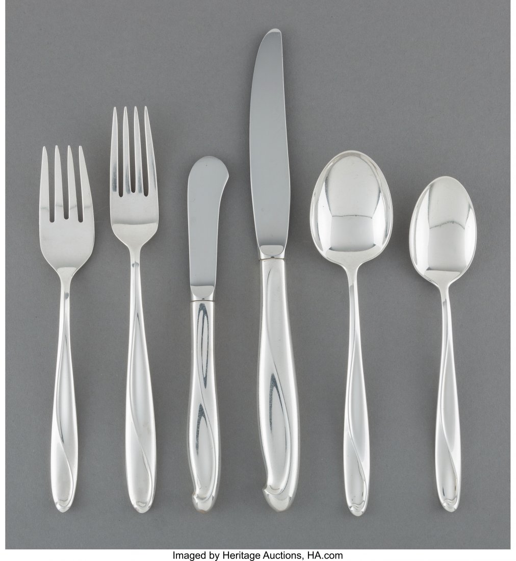 An Eighty-One Piece Reed & Barton Silver Sculptu (1 of 3)