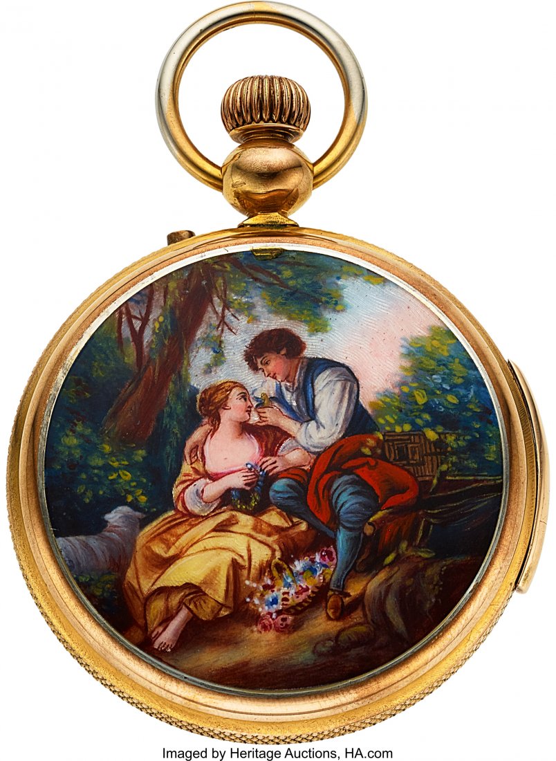 Swiss Minute Repeater Chronograph With Enameled (1 of 3)