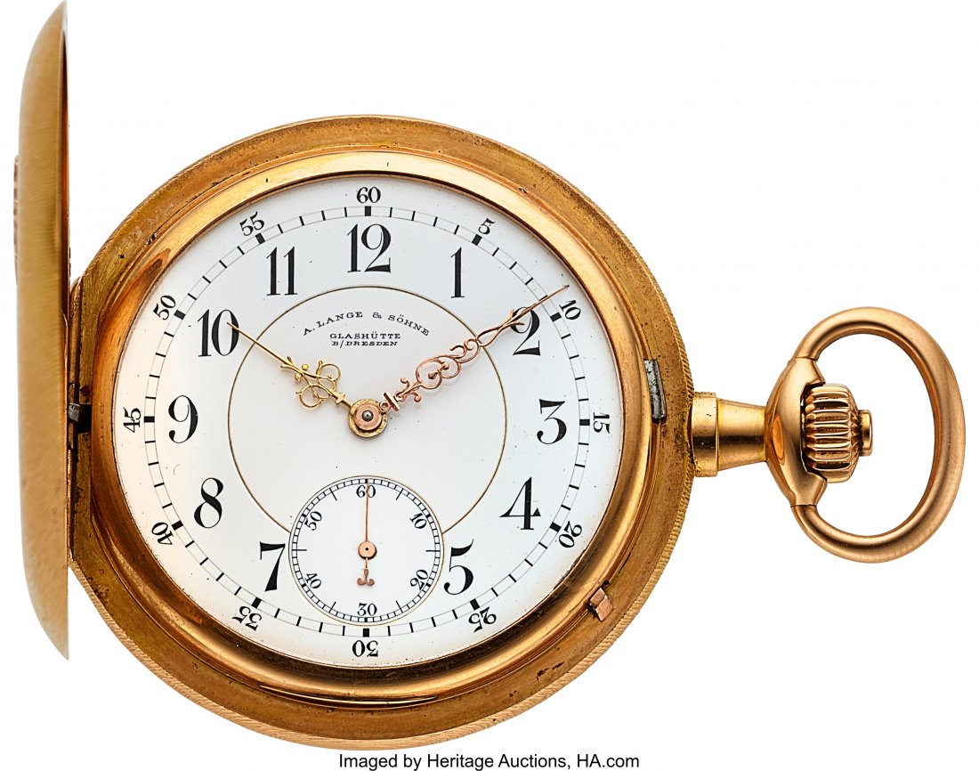 A. Lange & SÃ¶hne 18k Gold Hunter Case Watch, ci (1 of 5)