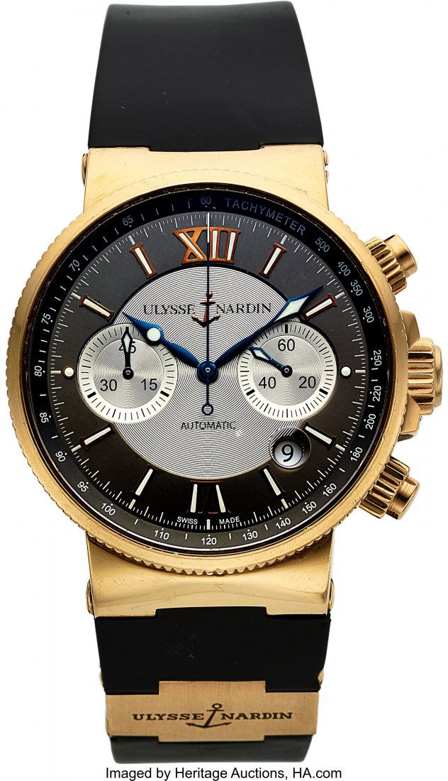 Ulysse Nardin, Ref: 356-66, 18k Gold Marine Chro (1 of 5)