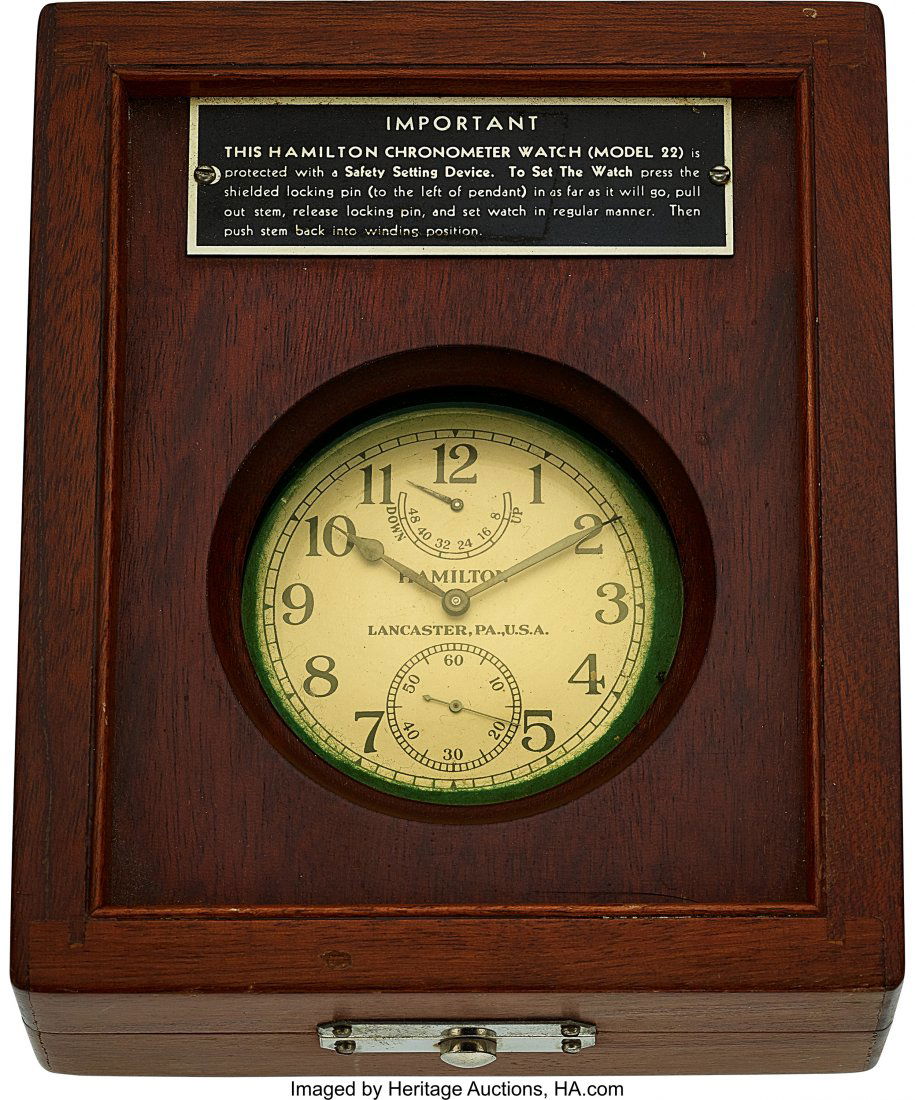 Hamilton Model 22 U.S. Navy Chronometer Deck Wat (1 of 4)