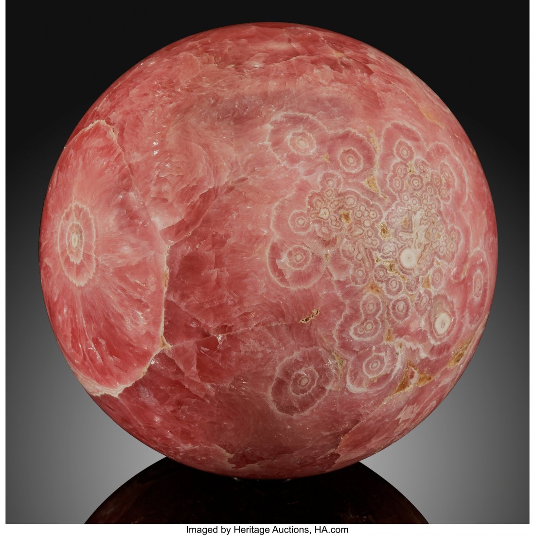Rhodochrosite Sphere Stone Source: Catamarca, Ar (1 of 2)