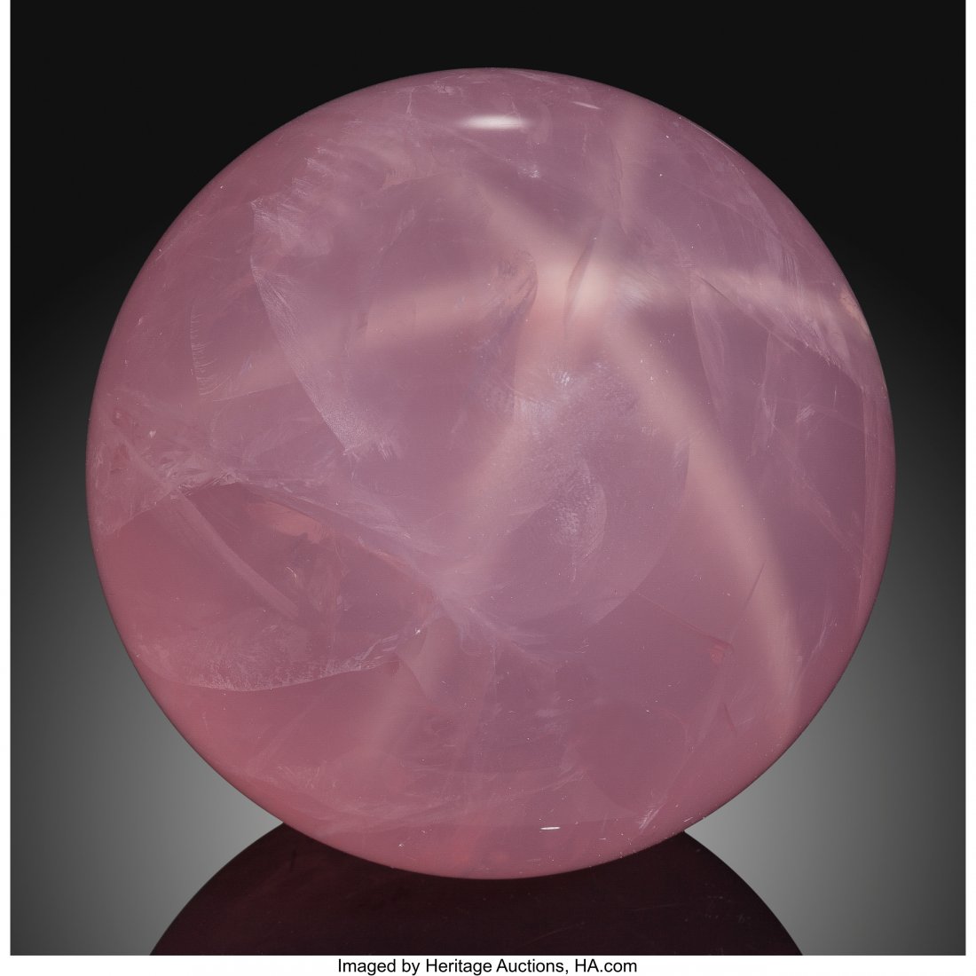 "Star" Rose Quartz Sphere Stone Source: Madagasc (1 of 2)