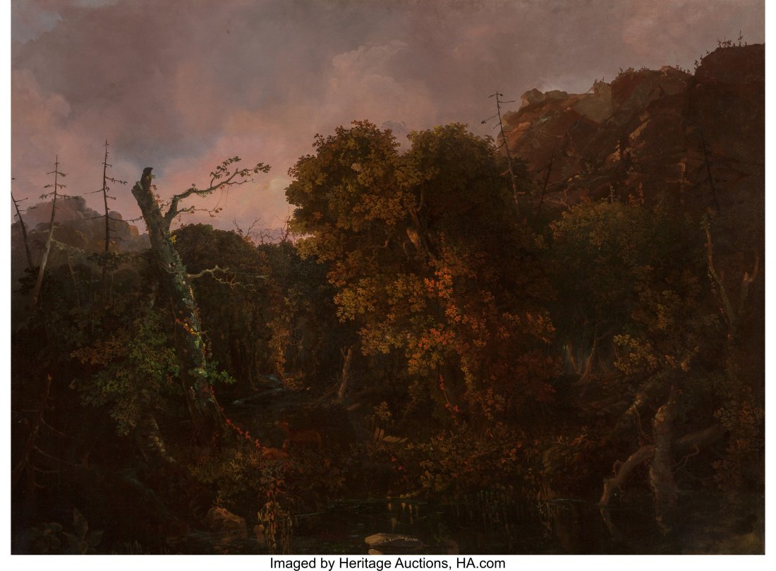 William Louis Sonntag (American, 1822-1900) Ohio: William Louis Sonntag (American, 1822-1900) Ohio Wilderness, 1846 Oil on canv