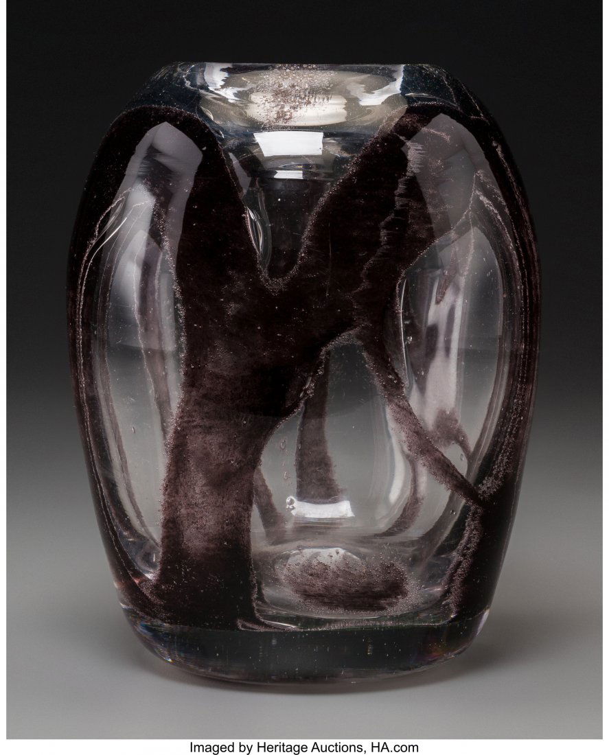 Andre Thuret Internally Decorated Clear and Amet (1 of 3)