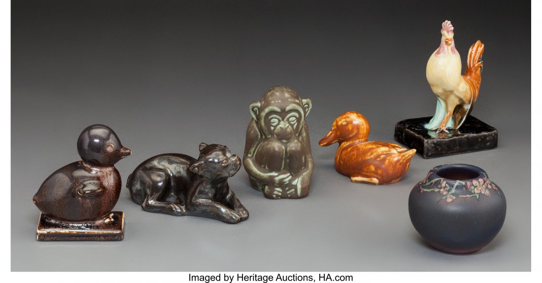 Six Rookwood Pottery Articles Circa 1906-1937. S (1 of 3)