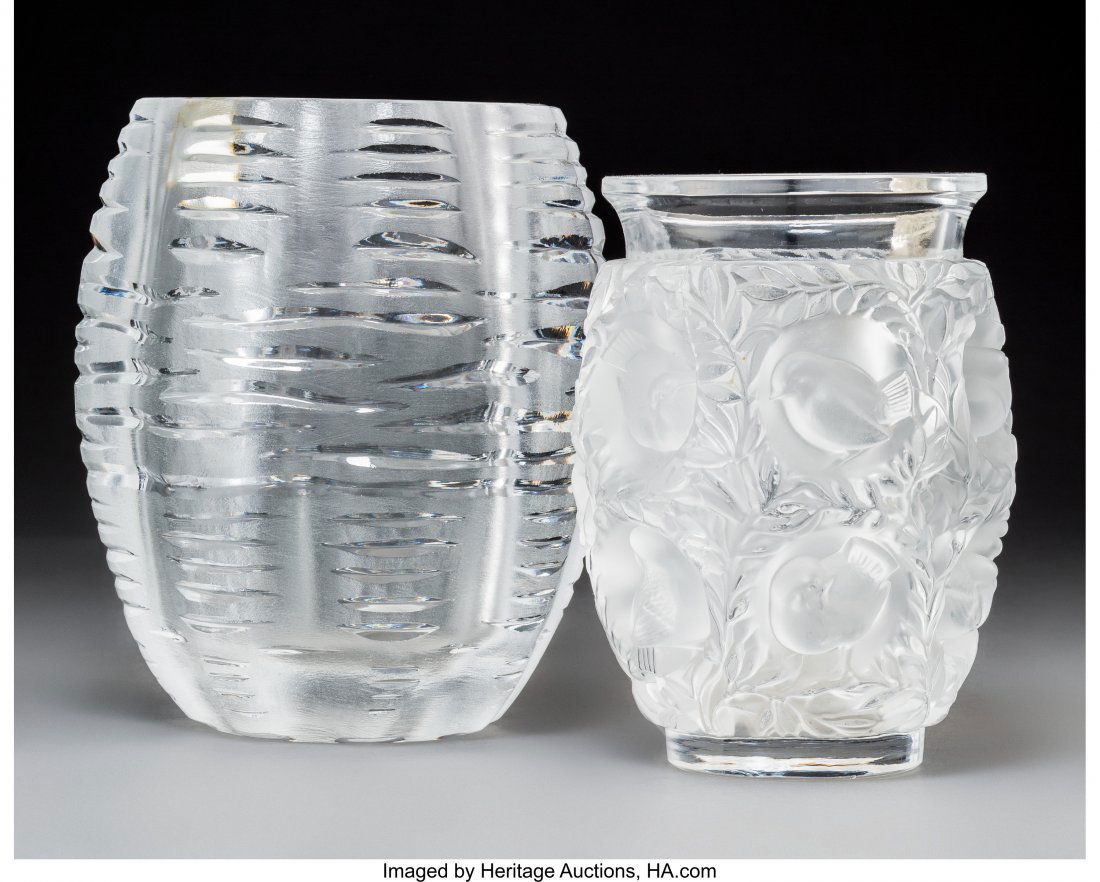 Two Lalique Clear and Frosted Glass Vases Post-1 (1 of 4)