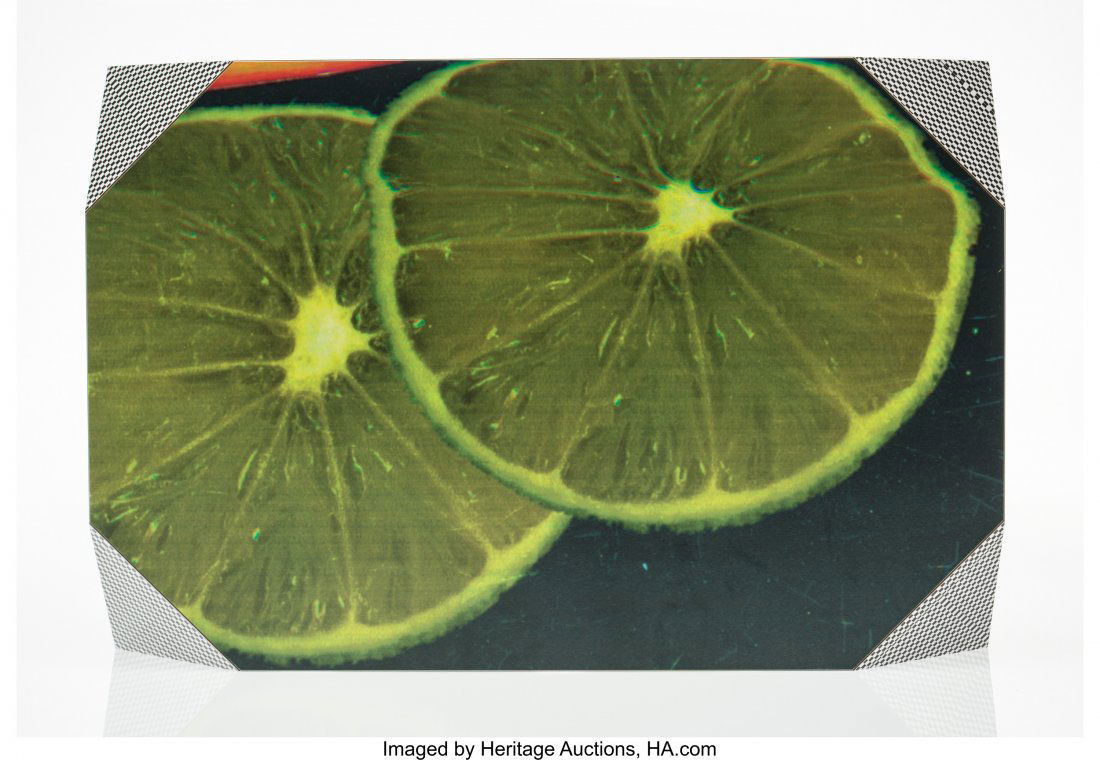 Wade Guyton X Kelley Walker Untitled (Zebra_Lime: Wade Guyton X Kelley WalkerUntitled (Zebra_Limes_Chex), 2013Color-printed l