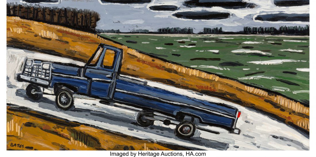 David Bates (b. 1952) Lake Texoma, 1991 Oil on p: David Bates (b. 1952)Lake Texoma, 1991Oil on panel24 x 48 inches (61.0