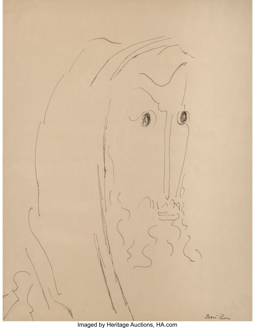 Ben-Zion Weinman (American, 1897-1987) Portrait: Ben-Zion Weinman (American, 1897-1987)Portrait of a ManLithograph on paper<