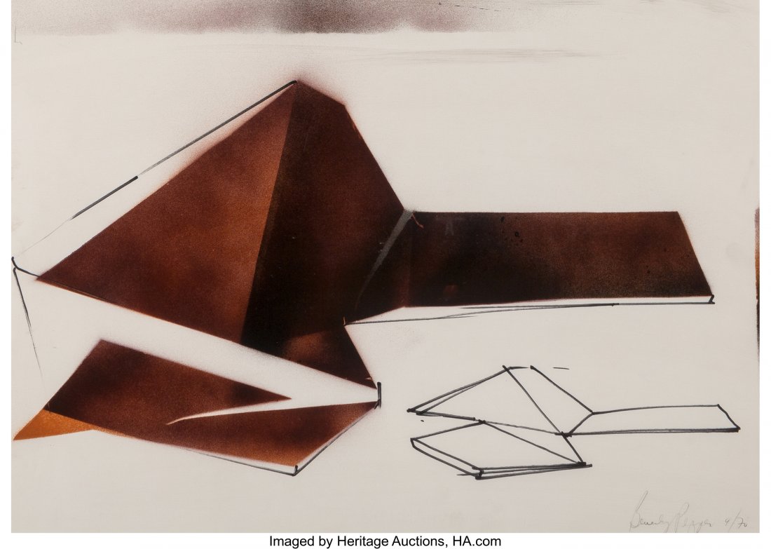 Beverly Pepper (American, b. 1924) Untitled (two: Beverly Pepper (American, b. 1924)Untitled (two works), Se