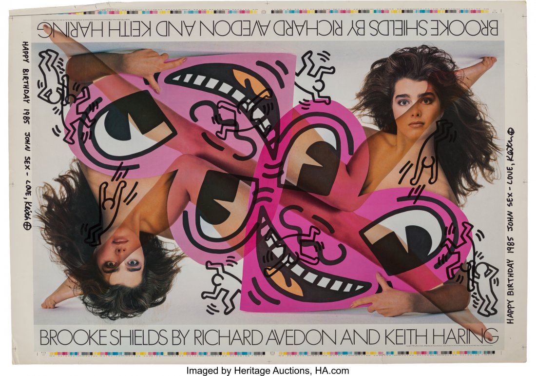 Keith Haring and Richard Avedon Brooke Shields,: Keith Haring and Richard AvedonBrooke Shields, exhibition poster, 1985