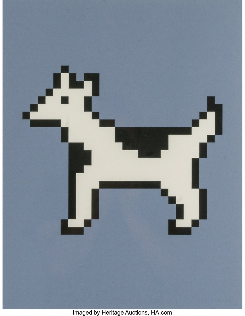 Susan D. Kare (American, b. 1954) Spotted Dog on: Susan D. Kare (American, b. 1954) Spotted Dog on Lavender, 2010 Ink jet on Ha