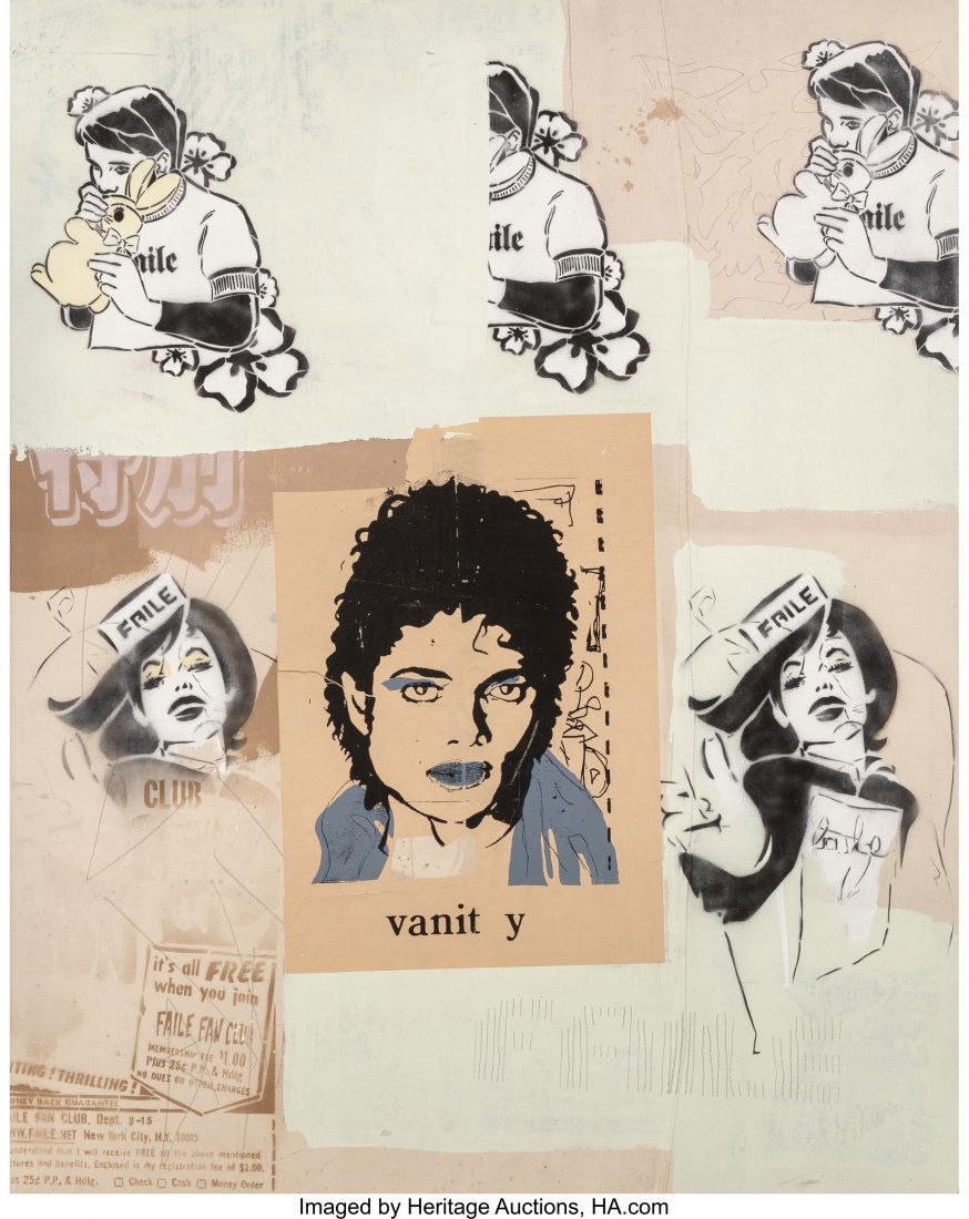 FAILE (American, 20th/21st Century) Untitled, 20: FAILE (American, 20th/21st Century)Untitled, 2000Acrylic and mixed media on