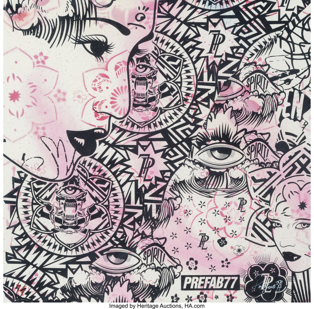 Prefab77 (English, 20th Century) Secretly Cruel : Prefab77 (English, 20th Century) Secretly Cruel (Pink Variant), 2015 Screenpr