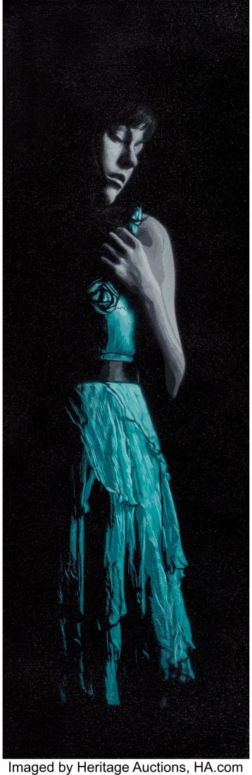 Snik (British, 20th century) The Girl in the Dre: Snik (British, 20th century) The Girl in the Dress (Blue front), 2016 Stencil