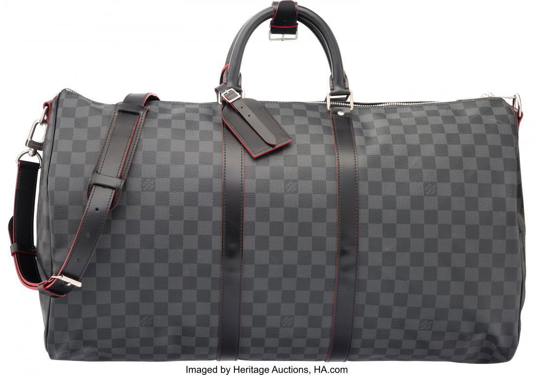 Louis Vuitton Graphite Damier Stripe Keepall 55 (1 of 4)
