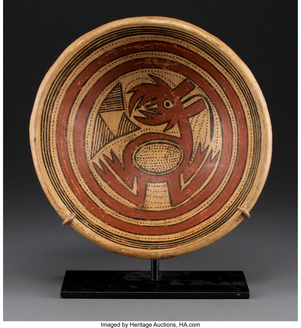 A Cocle Polychrome Plate c. 600 - 900 AD   The i (1 of 3)