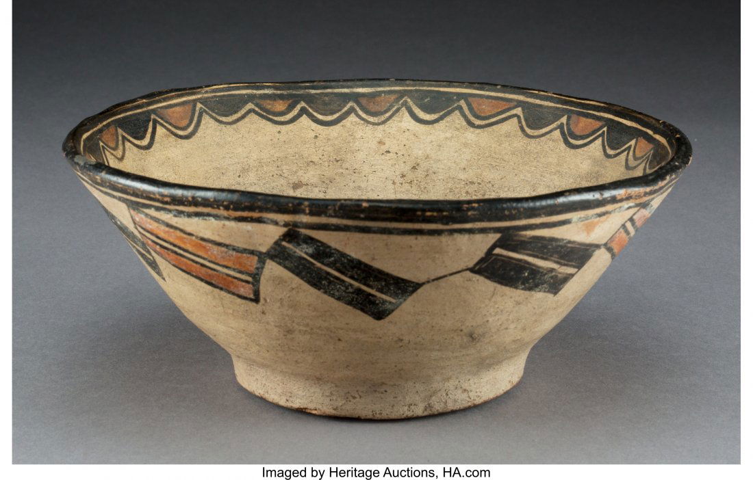 A San Ildefonso Polychrome Bowl  Diameter:  8 Â¾ (1 of 1)