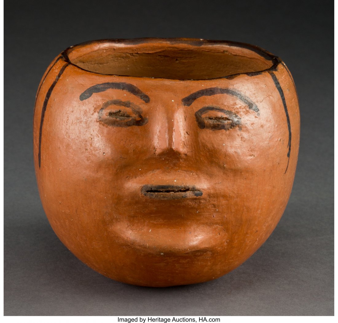 A Maricopa Polychrome Figural Bowl   c. 1920  Di (1 of 1)