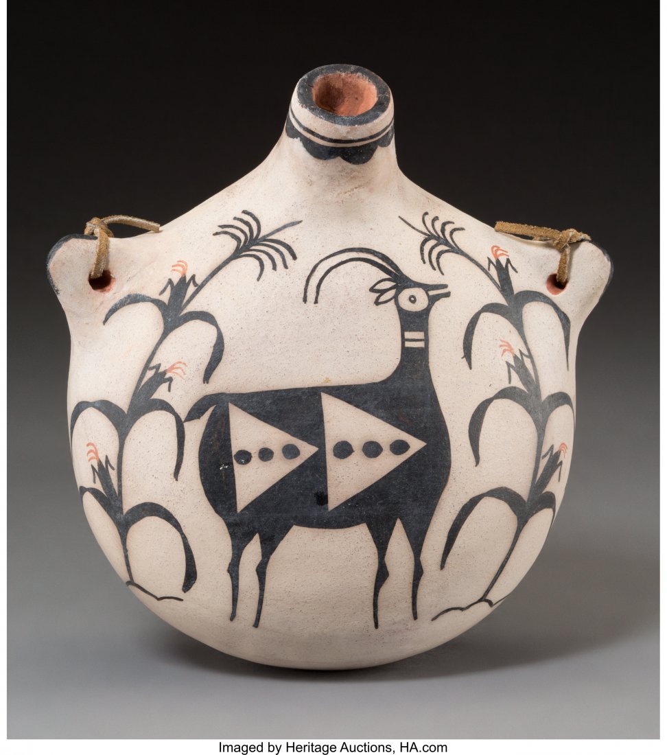 A Santo Domingo Polychrome Canteen Hilda Coriz (1 of 3)