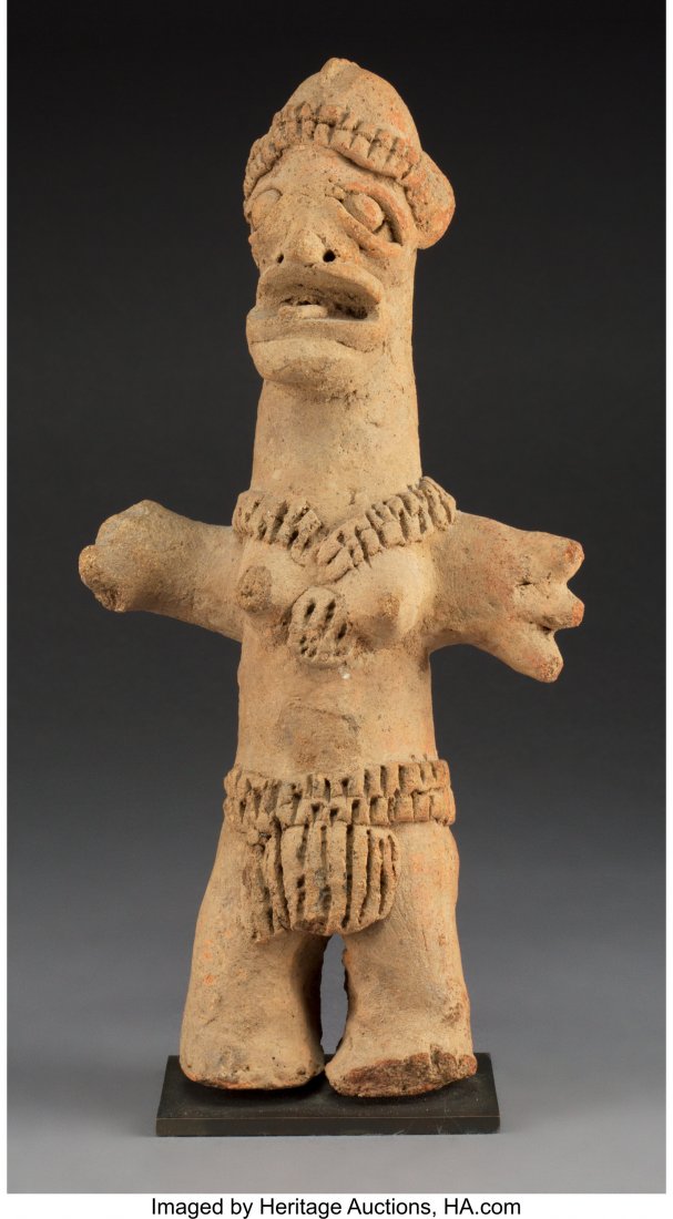 A Ghana Pottery Figure   An ancient Koma terraco (1 of 3)