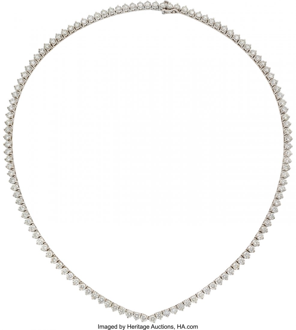 Diamond, White Gold Necklace  The necklace featu (1 of 1)