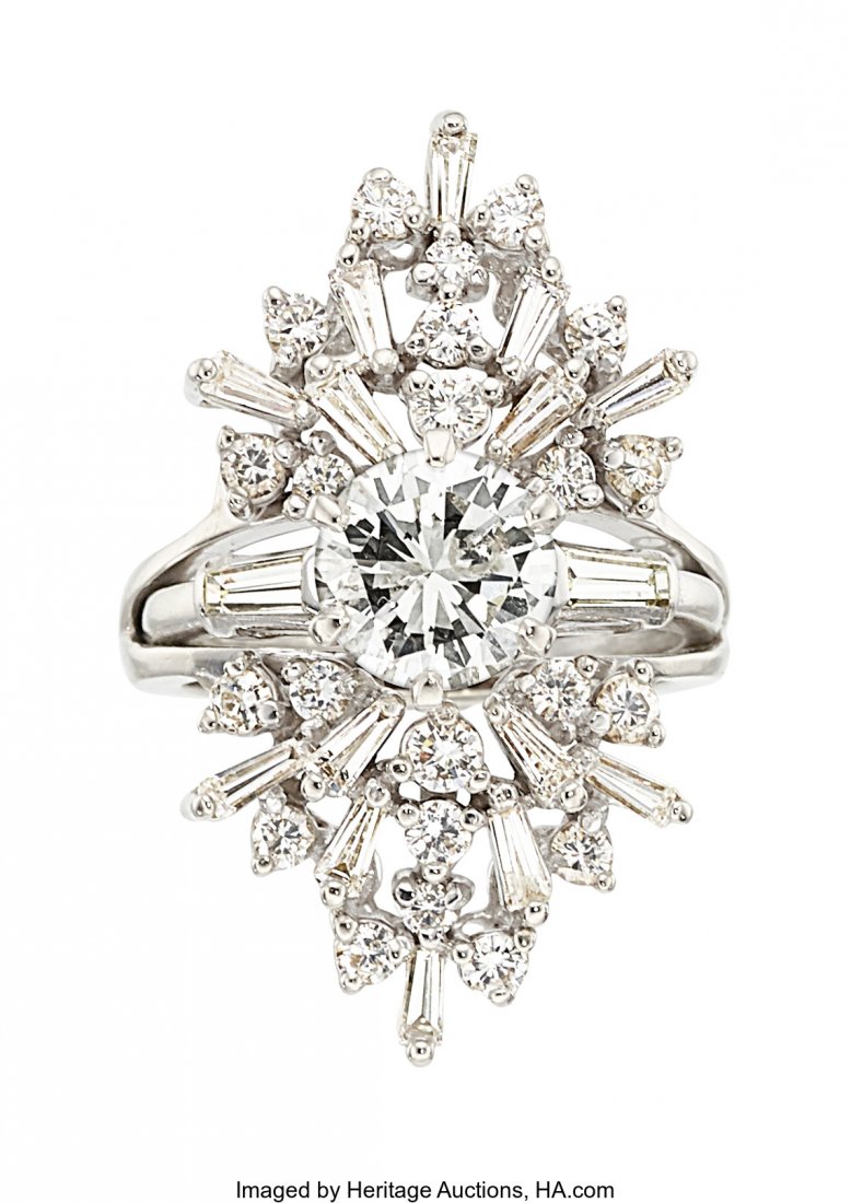 Diamond, White Gold Ring  The ring features a ro (1 of 1)