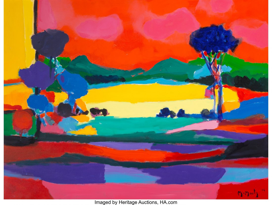 Marcel Mouly (French, 1918-2008) Avant la Moisso: Marcel Mouly (French, 1918-2008)Avant la Moisson, 2002Oil on canvas35 x