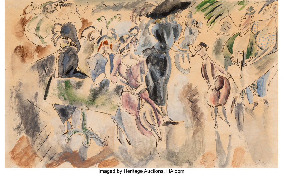 Jules Pascin (American, 1885-1930) Club New York: Jules Pascin (American, 1885-1930)Club New York, circa 1917Watercolor and i