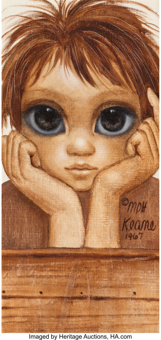 Margaret Keane (American, b. 1927) Little Boy, 1: Margaret Keane (American, b. 1927) Little Boy, 1967 Oil on panel 8 x 4 inc